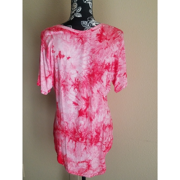 Tie-dye v neck shirt size L - Picture 5 of 6
